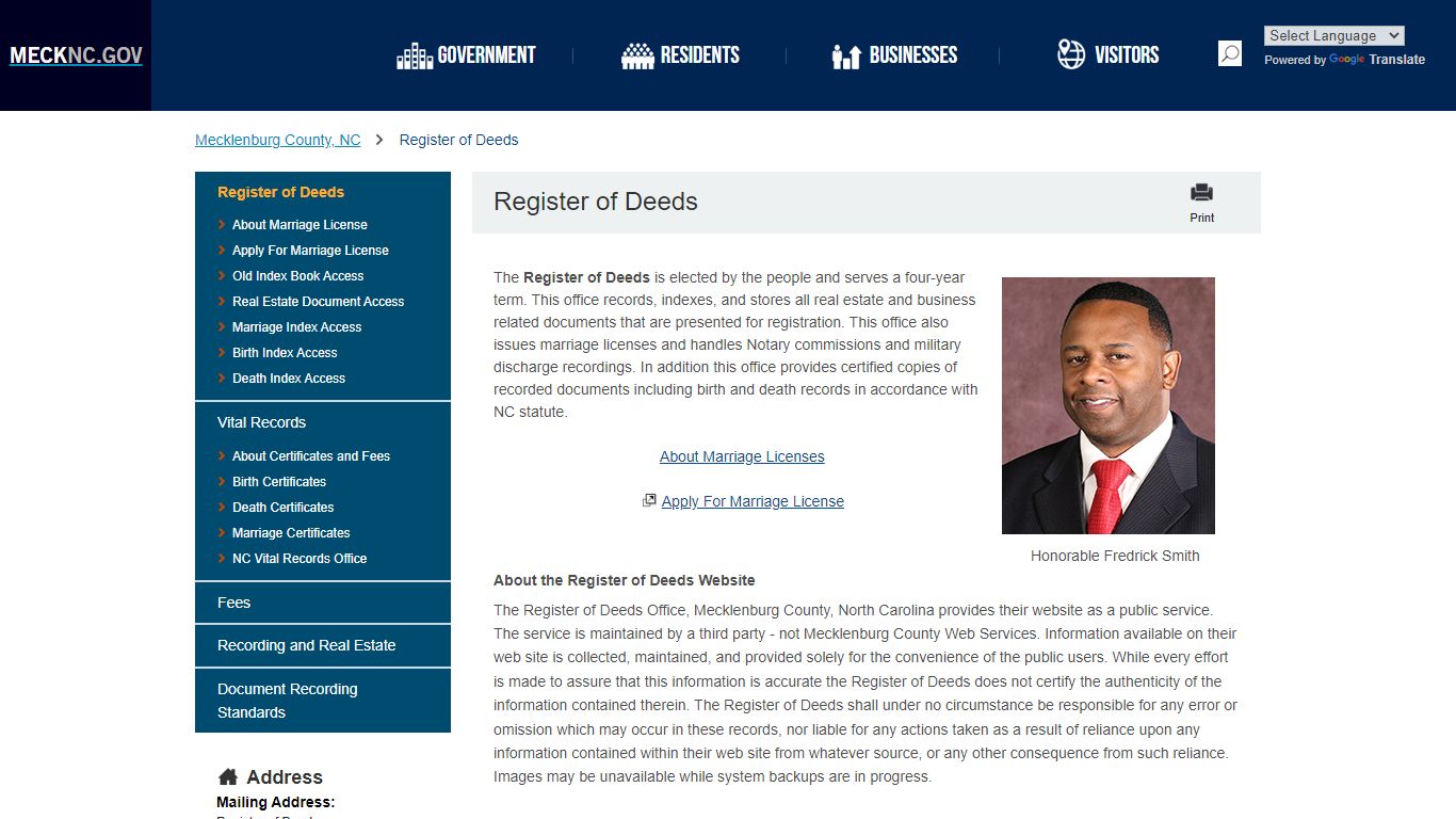 Register of Deeds - Mecklenburg County Government